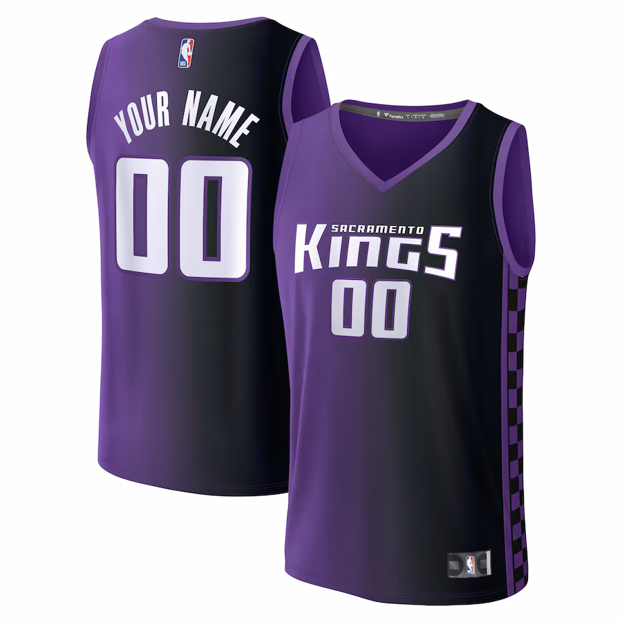 Youth Sacramento Kings Fanatics Purple Fast Break Custom Replica Jersey - Statement Edition - Jersey