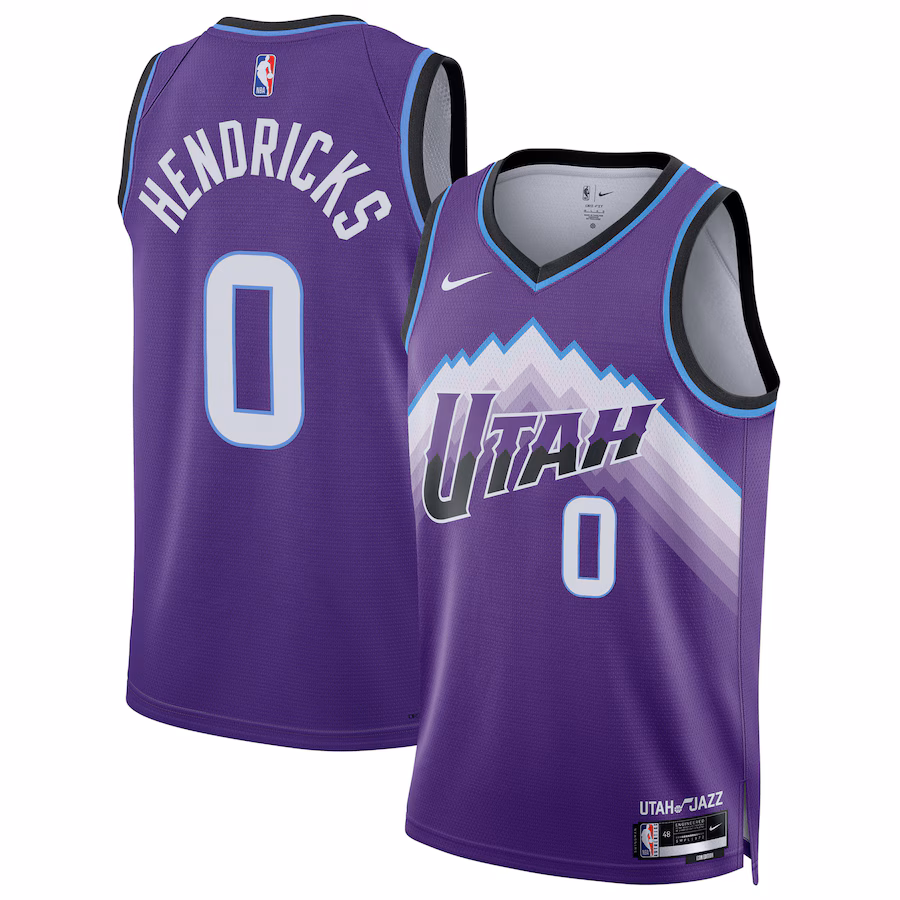 Unisex Utah Jazz Taylor Hendricks Nike Purple Swingman Jersey - Icon Edition - Jersey