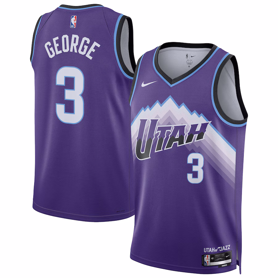 Unisex Utah Jazz Keyonte George Nike Purple Swingman Jersey - Icon Edition - Jersey