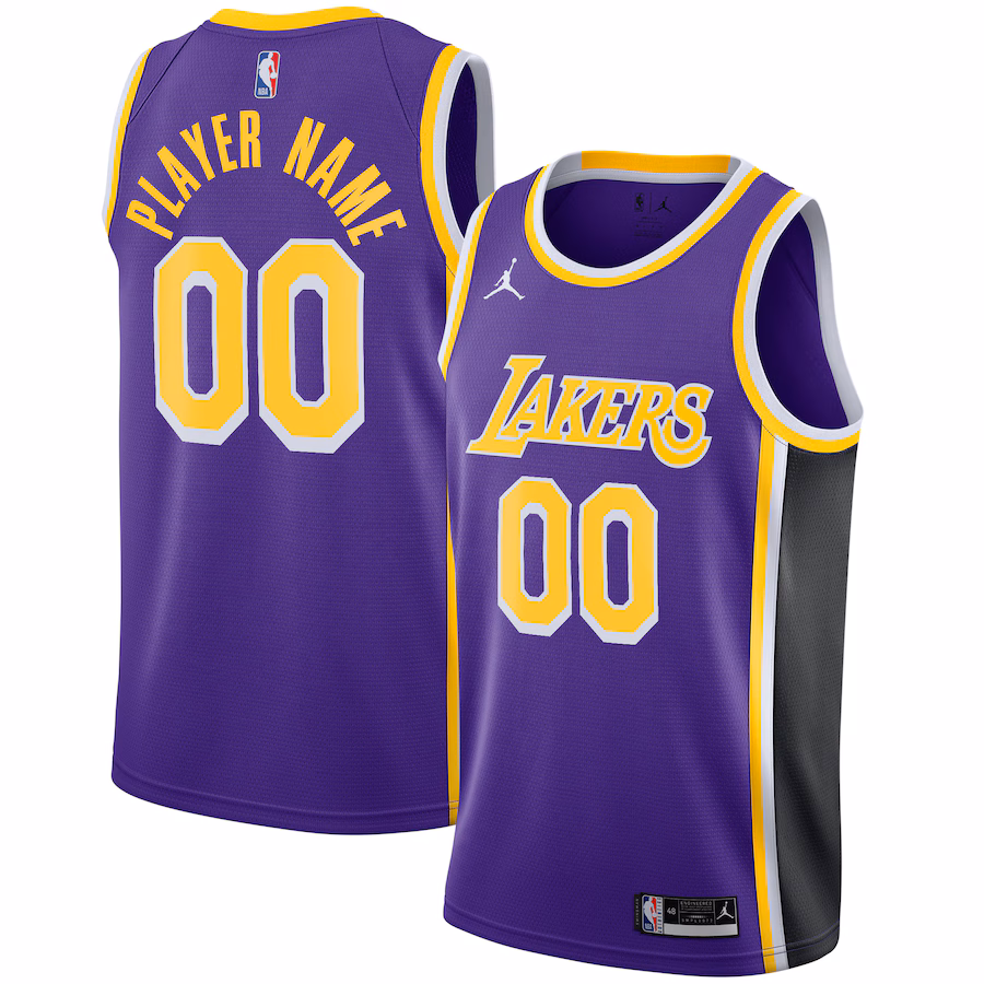 Men's Los Angeles Lakers Jordan Brand Purple Swingman Custom Jersey - Statement Edition - Jersey