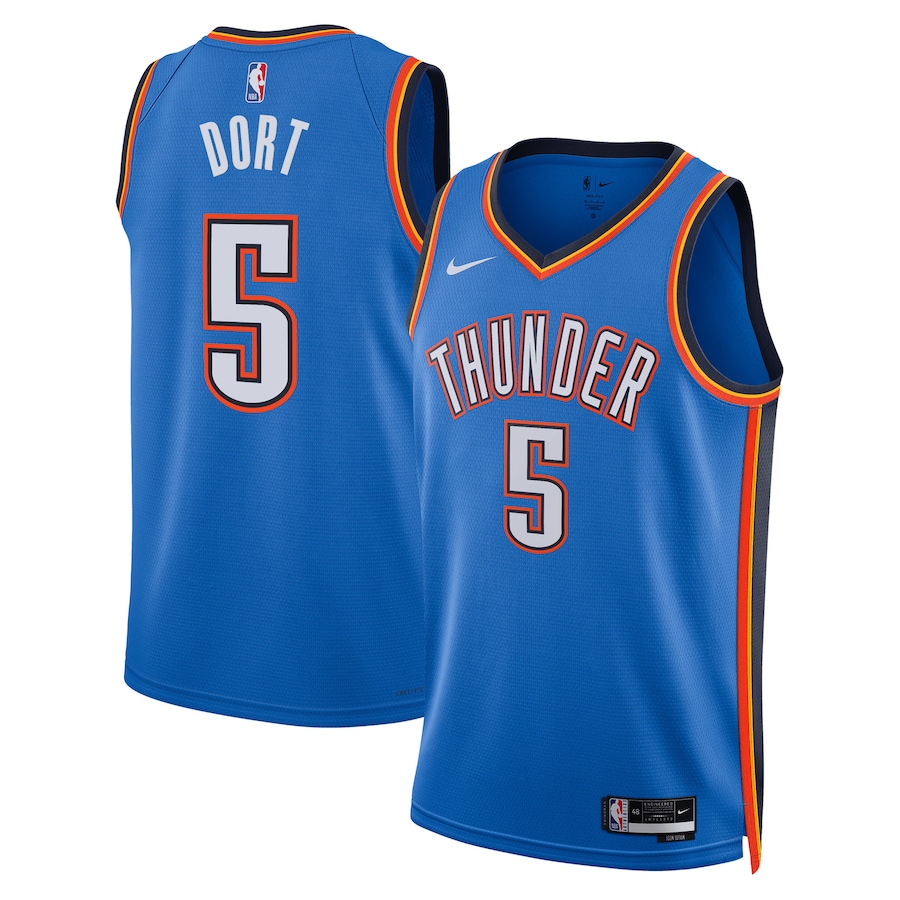 Unisex Oklahoma City Thunder Luguentz Dort Nike Blue Swingman Jersey - Icon Edition - Jersey