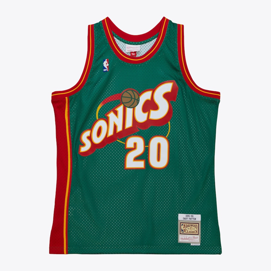 Seattle SuperSonics Gary Payton Mitchell & Ness Kelly Green 1995/96 Hardwood Classics Swingman Jersey - Jersey