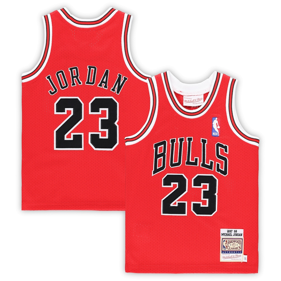 Toddler Chicago Bulls Michael Jordan Mitchell & Ness Red 1997/98 Hardwood Classics Authentic Jersey - Jersey