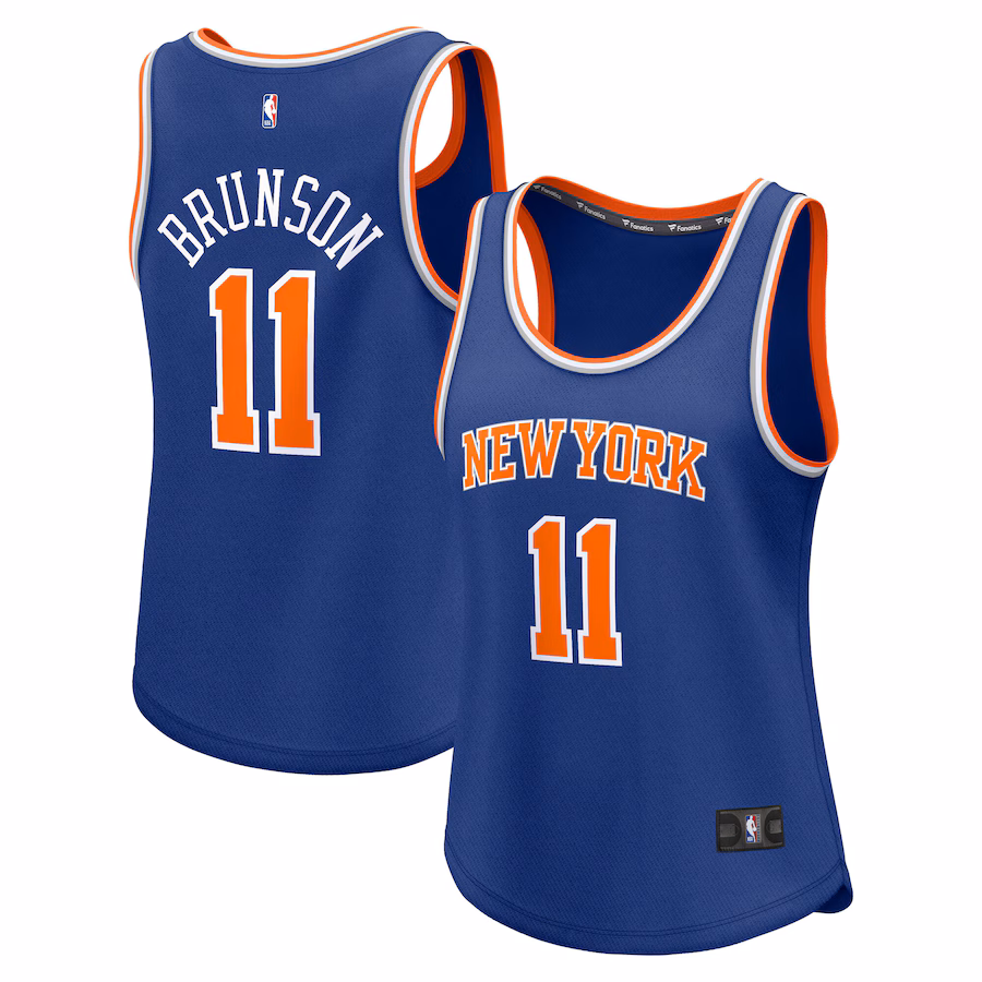 Women's New York Knicks Jalen Brunson Fanatics Blue Fast Break Player Jersey - Icon Edition - Jersey