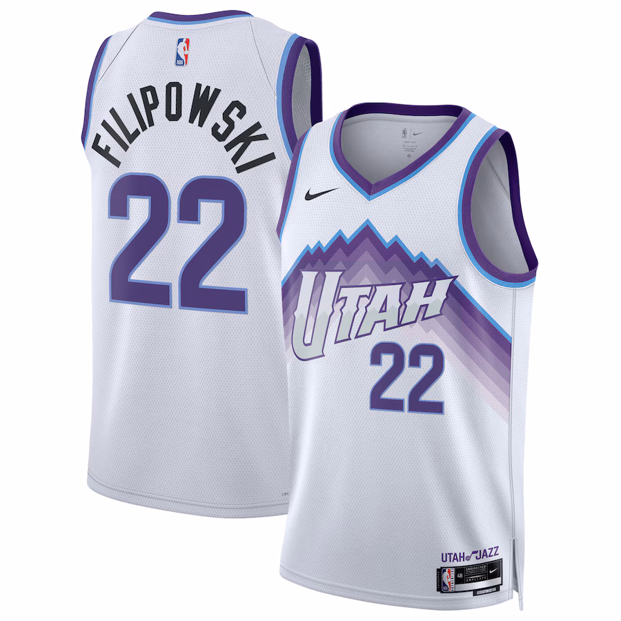 Unisex Utah Jazz Kyle Filipowski Nike White Swingman Jersey - Association Edition - Jersey