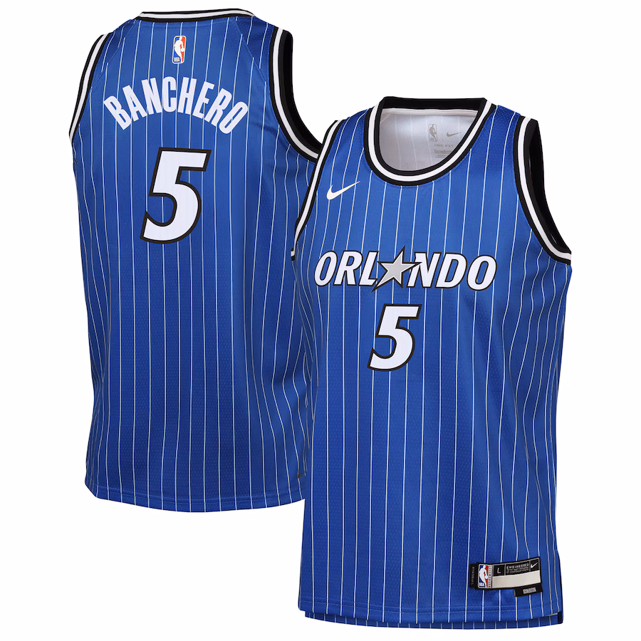Youth Orlando Magic Paolo Banchero Nike Blue Icon Edition Swingman Jersey - Jersey