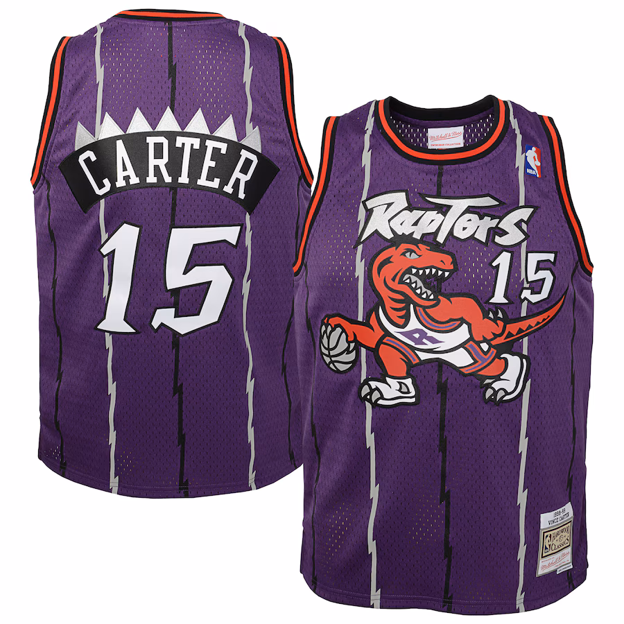 Toddler Toronto Raptors Vince Carter Purple 1998/99 Swingman Jersey - Jersey