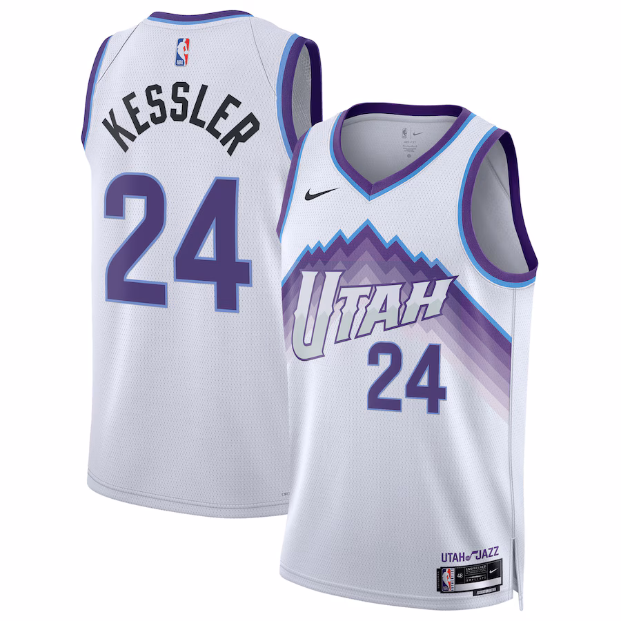 Unisex Utah Jazz Walker Kessler Nike White Swingman Jersey - Association Edition - Jersey