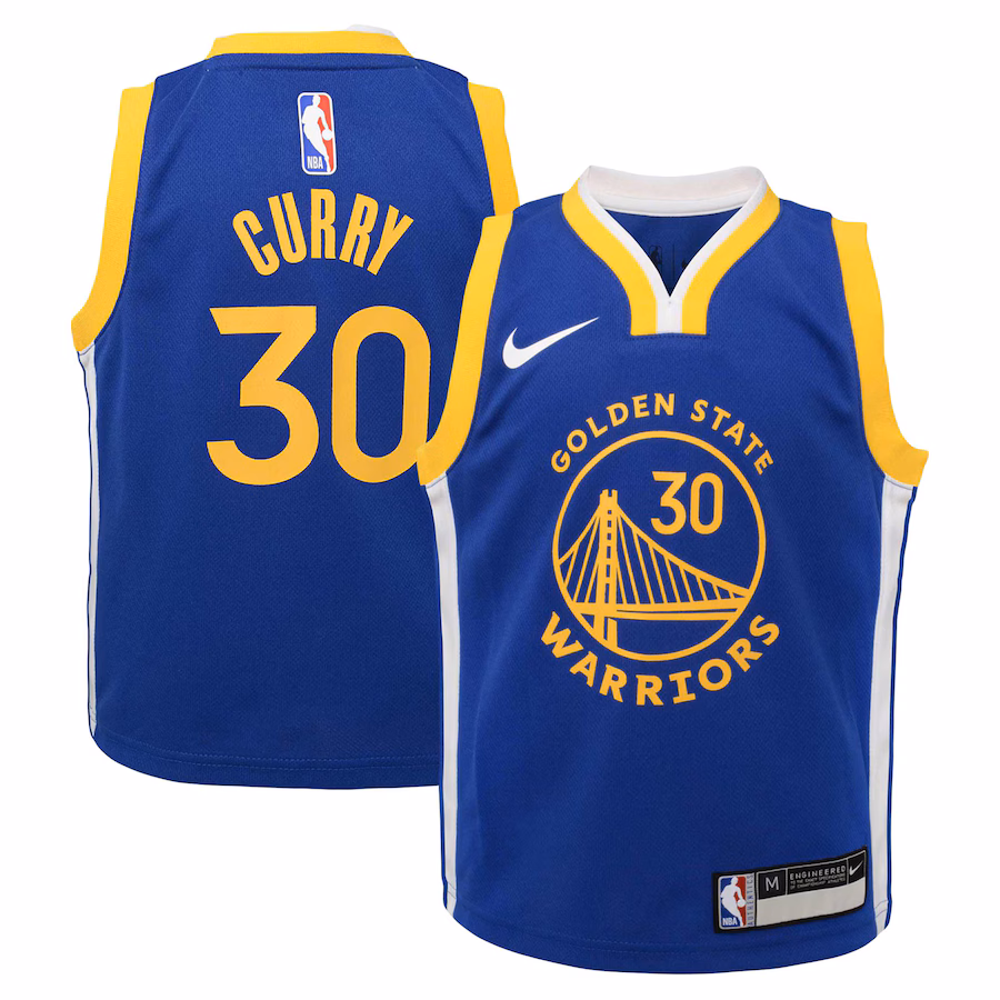 Preschool Golden State Warriors Stephen Curry Nike Royal Dri-FIT Swingman Player Jersey - Icon Edition - Jersey