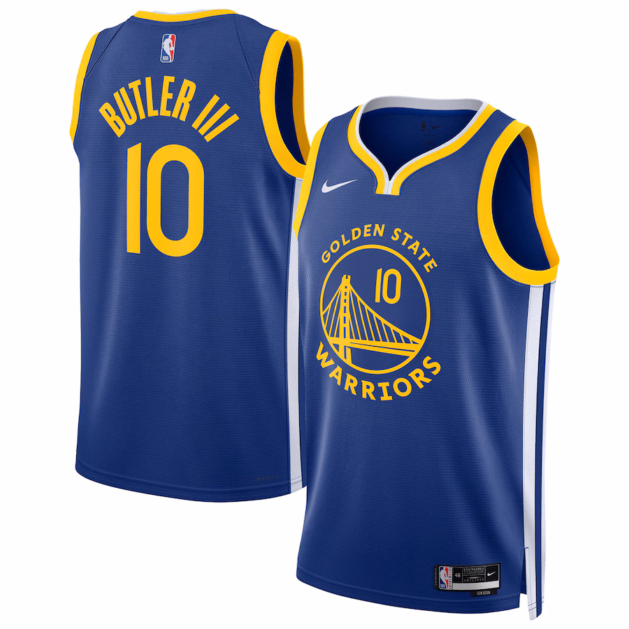 Male Golden State Warriors Jimmy Butler III Nike Royal Swingman Player Jersey - Icon Edition - Jersey