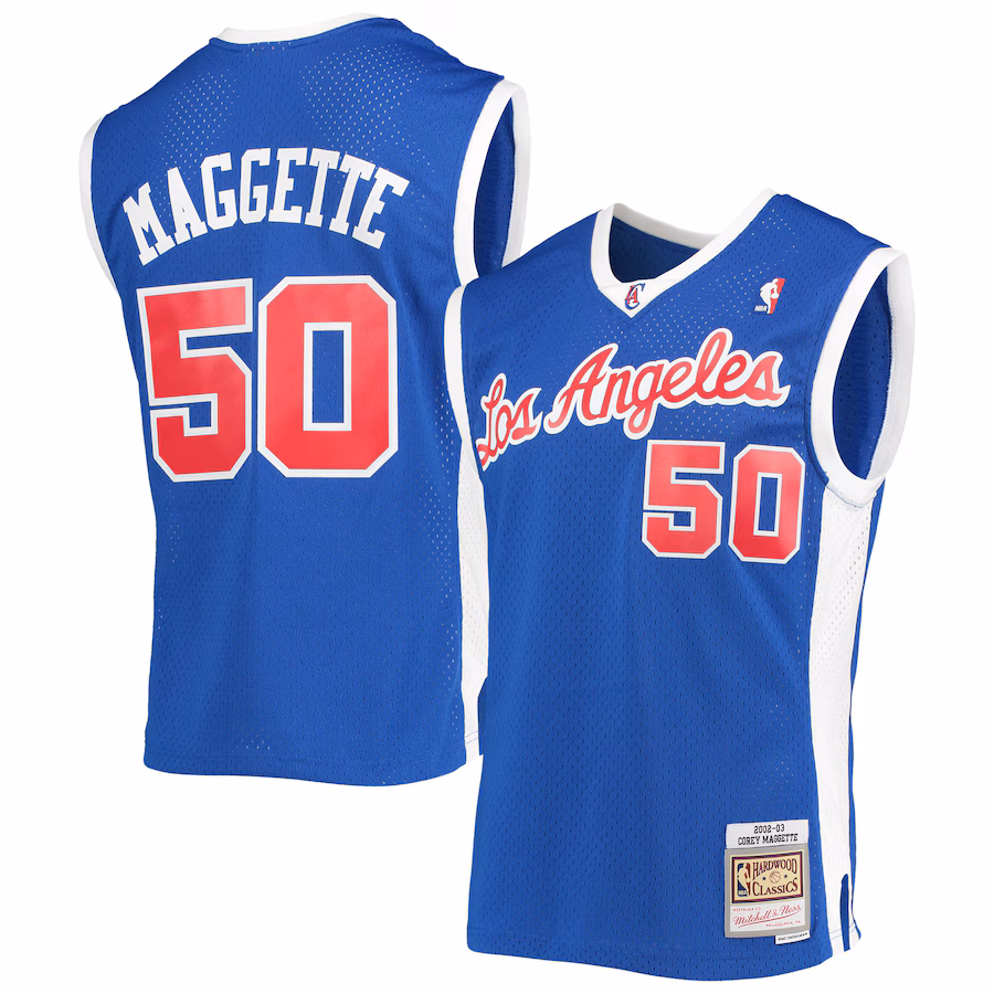 Men's LA Clippers Corey Maggette Mitchell & Ness Royal 2002/03 Hardwood Classics Swingman Jersey - Jersey