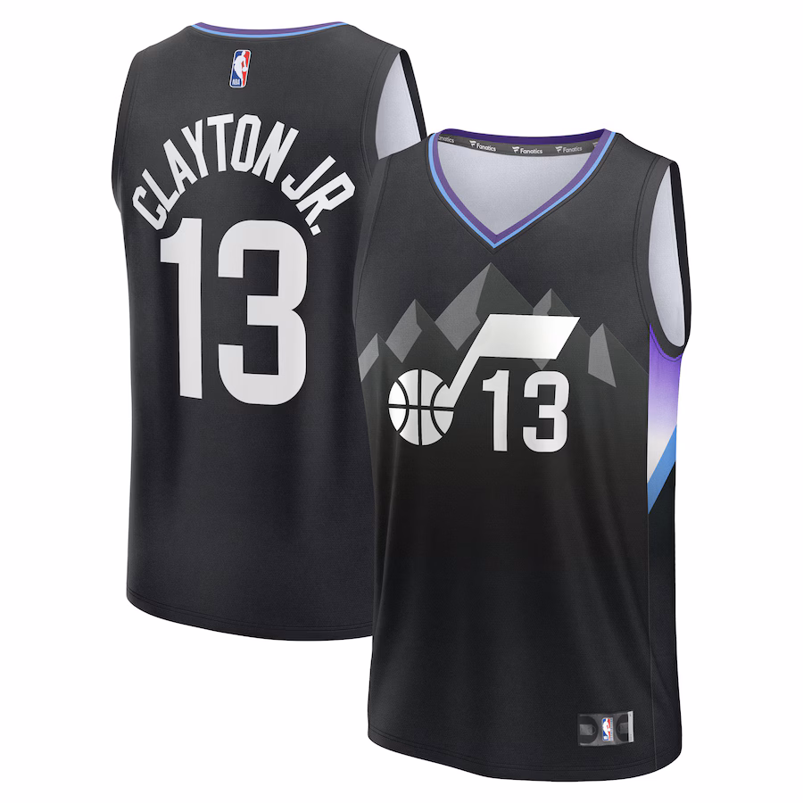 Men's Utah Jazz Walter Clayton Jr. Fanatics Black Fast Break Replica Player Jersey - Statement Edition - Jersey