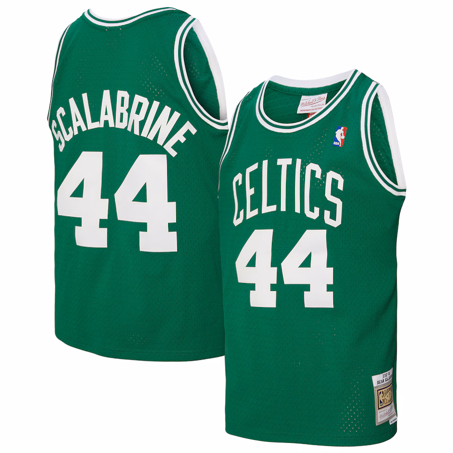 Men's Boston Celtics Brian Scalabrine Mitchell & Ness Kelly Green 2007/08 Hardwood Classics Swingman Jersey - Jersey