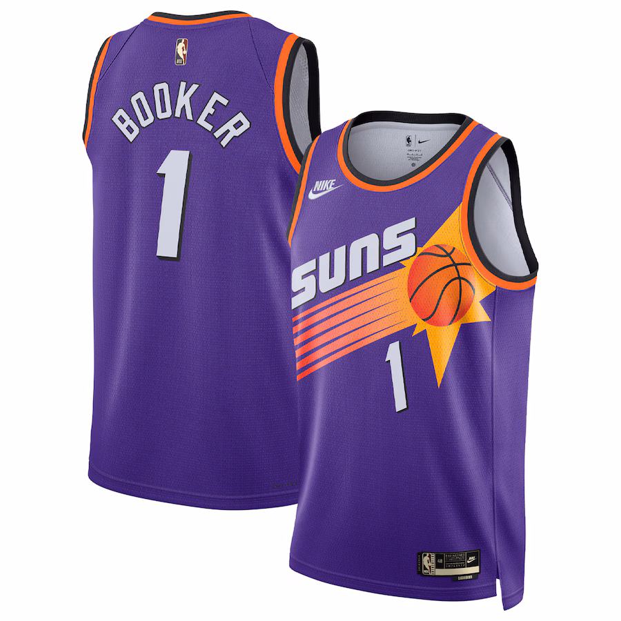 Men's Phoenix Suns Devin Booker Nike Purple Swingman Jersey - Classic Edition - Jersey