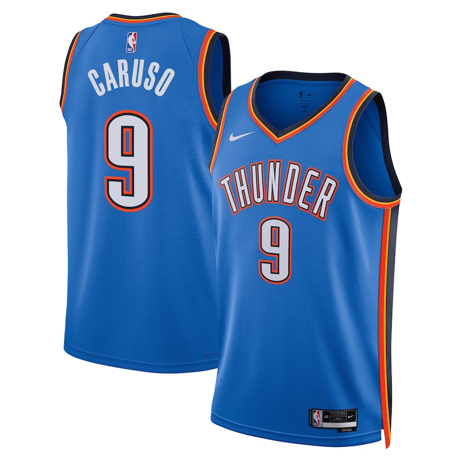 Unisex Oklahoma City Thunder Alex Caruso Nike Blue Swingman Jersey - Icon Edition - Jersey