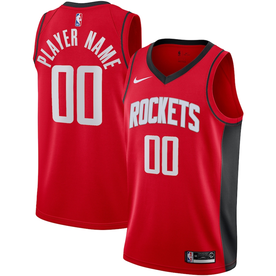 Men's Houston Rockets Nike Red 2020/21 Swingman Custom Jersey - Icon Edition - Jersey