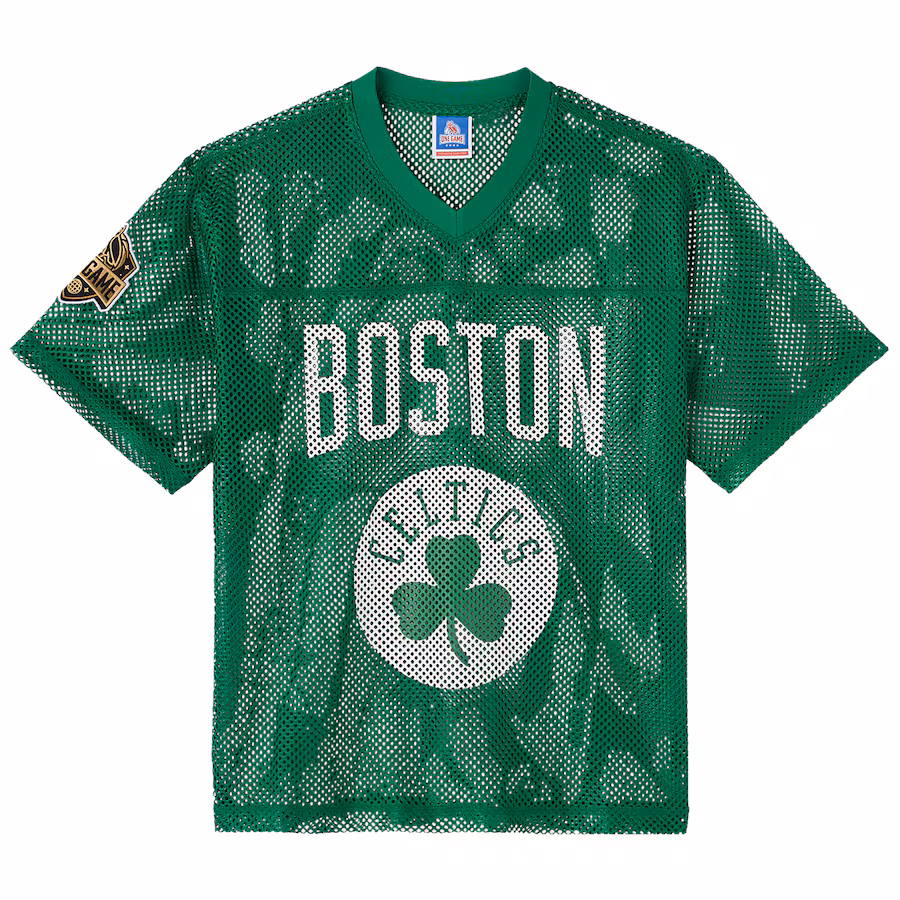 Men's Boston Celtics OVO x NBA Green Mesh Football Fashion Jersey - Jersey
