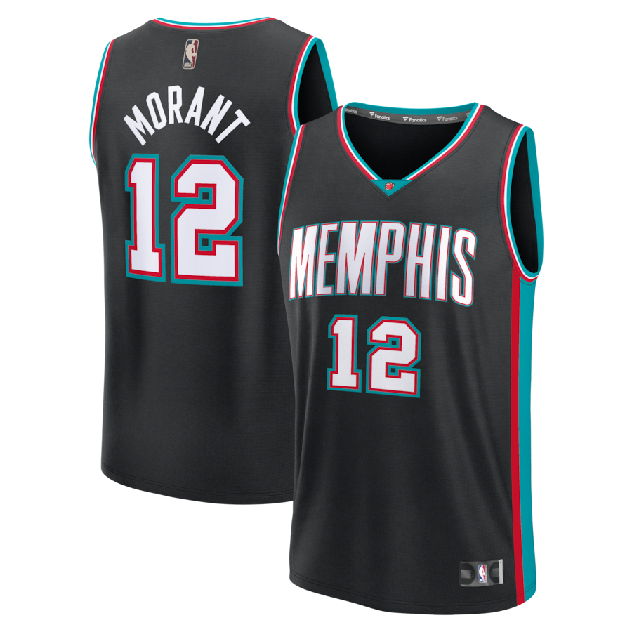 Youth Memphis Grizzlies Ja Morant Fanatics Black Fastbreak Jersey - Classic Edition - Jersey