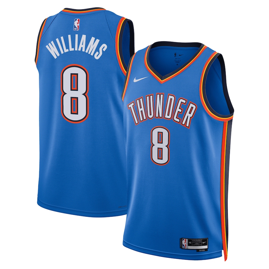 Unisex Oklahoma City Thunder Jalen Williams Nike Blue Swingman Jersey - Icon Edition - Jersey