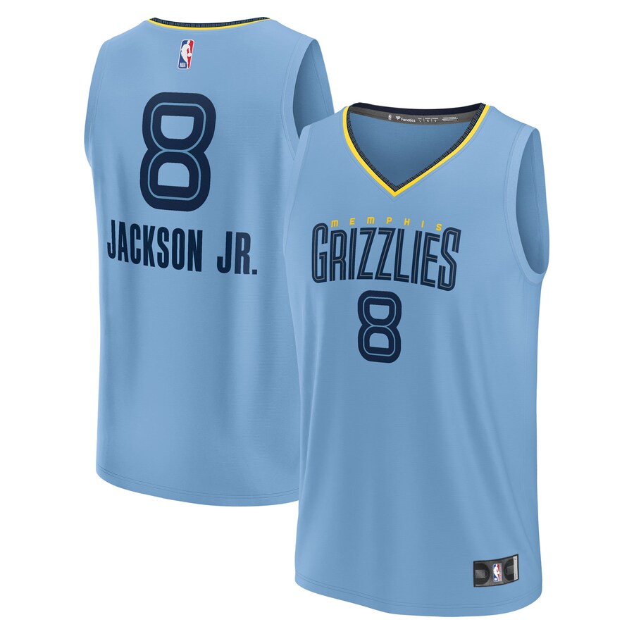 Men's Memphis Grizzlies Jaren Jackson Jr. Fanatics Light Blue Fast Break Replica Jersey - Statement Edition - Jersey