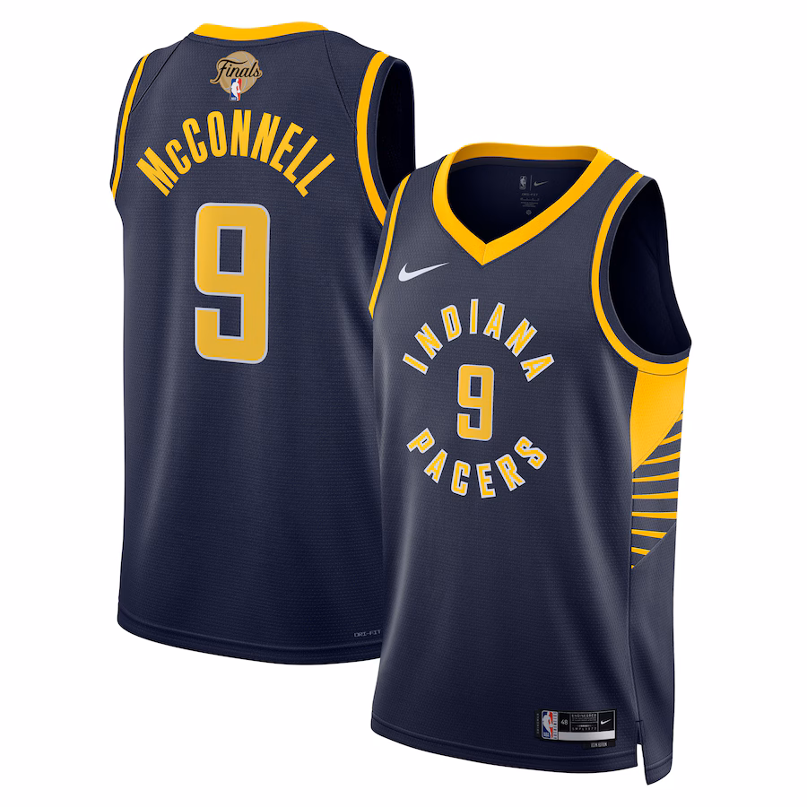 Unisex Indiana Pacers T.J. McConnell Nike Navy 2025 NBA Finals Swingman Jersey - Icon Edition - Jersey