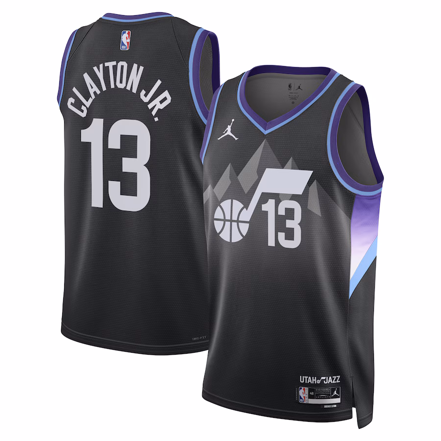 Unisex Utah Jazz Walter Clayton Jr. Jordan Brand Black Swingman Player Jersey - Statement Edition - Jersey