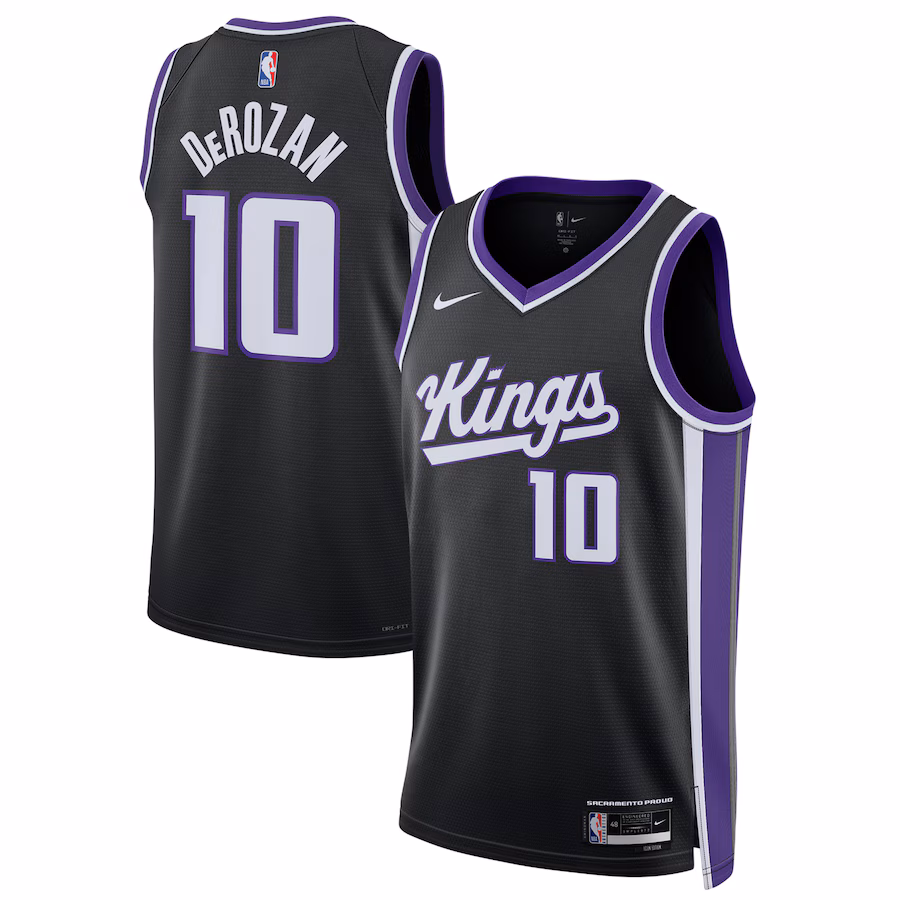 Unisex Sacramento Kings DeMar DeRozan Nike Black Swingman Player Jersey - Icon Edition - Jersey