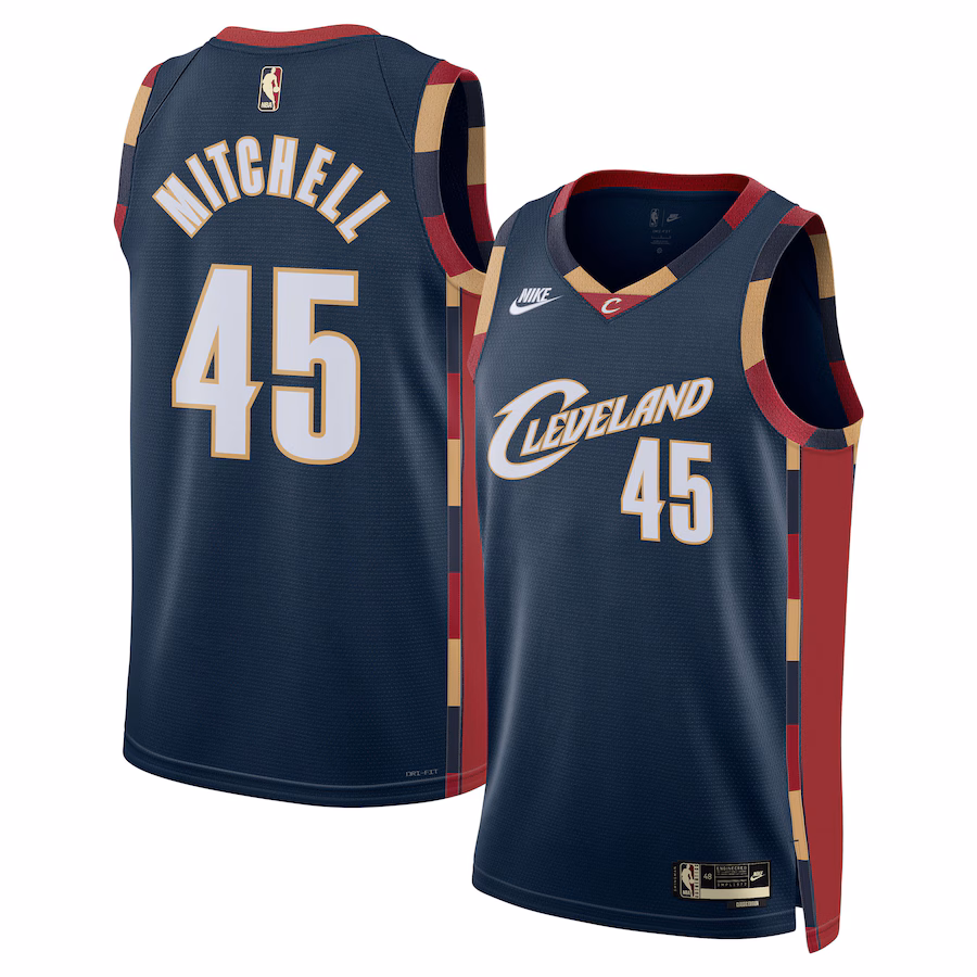 Unisex Cleveland Cavaliers Donovan Mitchell Nike Navy Swingman Jersey - Classic Edition - Jersey
