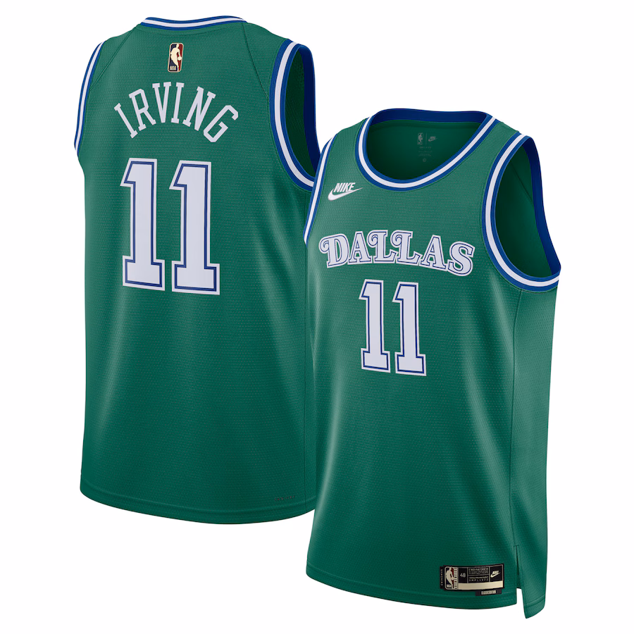 Unisex Dallas Mavericks Kyrie Irving Nike Green Swingman Jersey - Classic Edition - Jersey