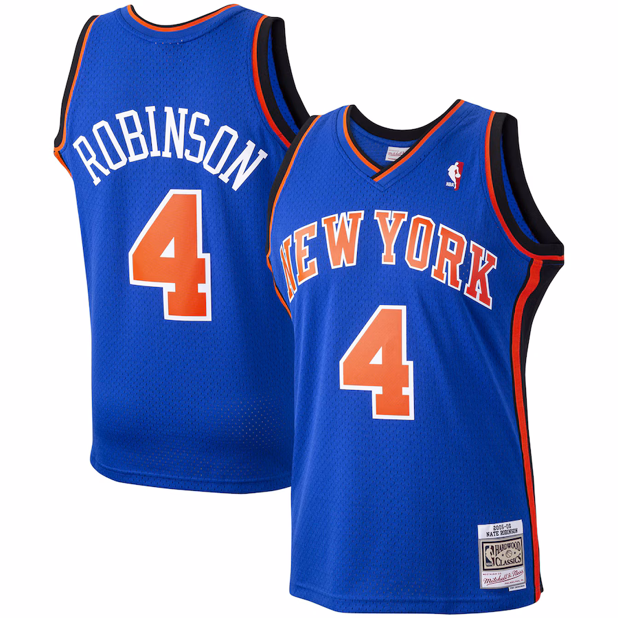 Men's New York Knicks Nate Robinson Mitchell & Ness Blue Hardwood Classics Swingman Jersey - Jersey