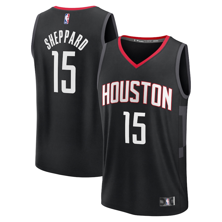 Men's Houston Rockets Reed Sheppard Fanatics Black Fast Break Replica Player Jersey - Statement Edition - Jersey
