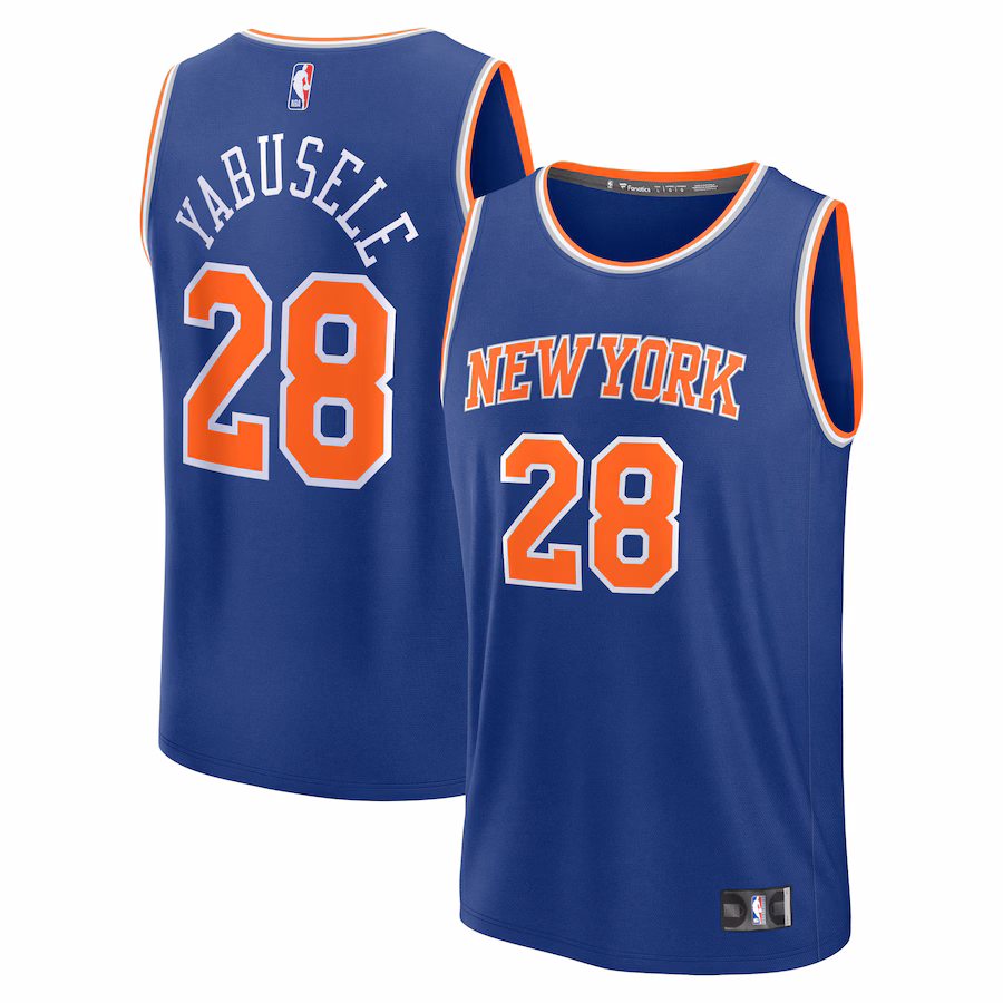 Youth New York Knicks Guerschon Yabusele Fanatics Blue Fast Break Replica Player Jersey - Icon Edition - Jersey