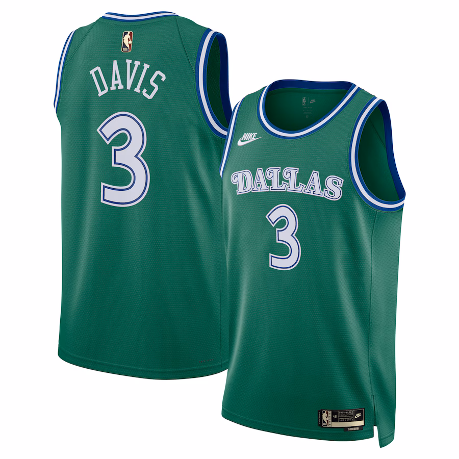 Unisex Dallas Mavericks Anthony Davis Nike Green Swingman Jersey - Classic Edition - Jersey