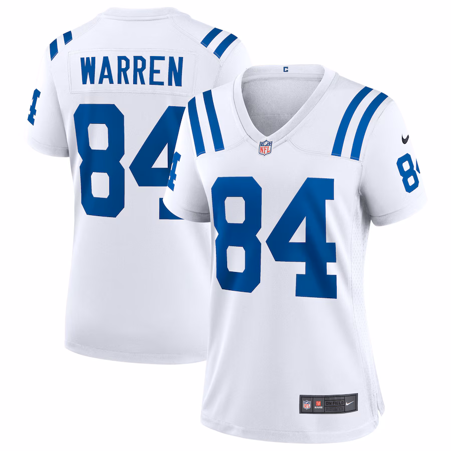 Women's Indianapolis Colts Tyler Warren Nike White Game Jersey - Jersey