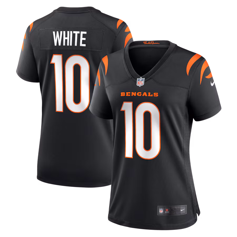 Women's Cincinnati Bengals Mike White Nike Black Team Game Jersey - Jersey