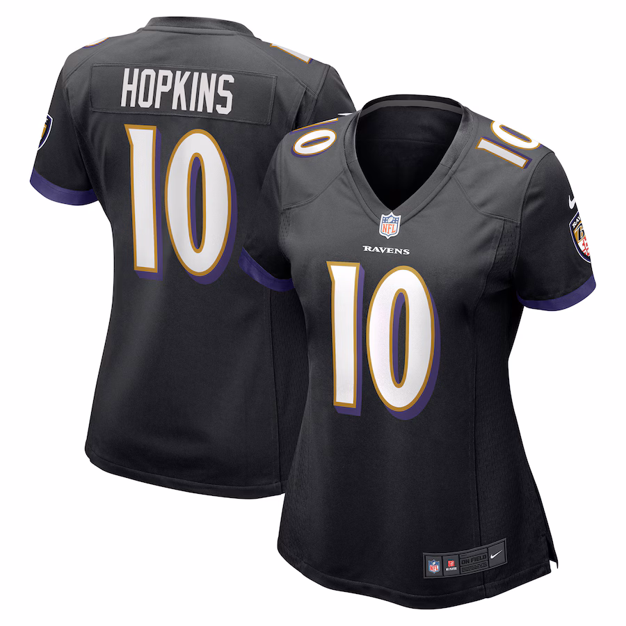 Women's Baltimore Ravens DeAndre Hopkins Nike Black Alternate Game Jersey - Jersey