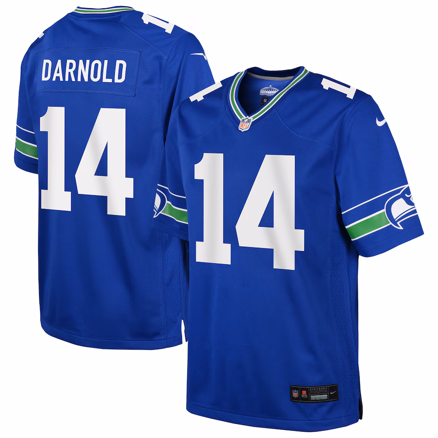 Youth Seattle Seahawks Sam Darnold Nike Royal Game Jersey - Jersey