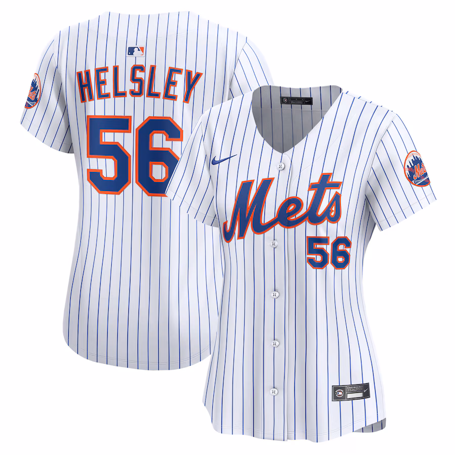Women's New York Mets Ryan Helsley Nike White Home Limited Player Jersey - Jersey