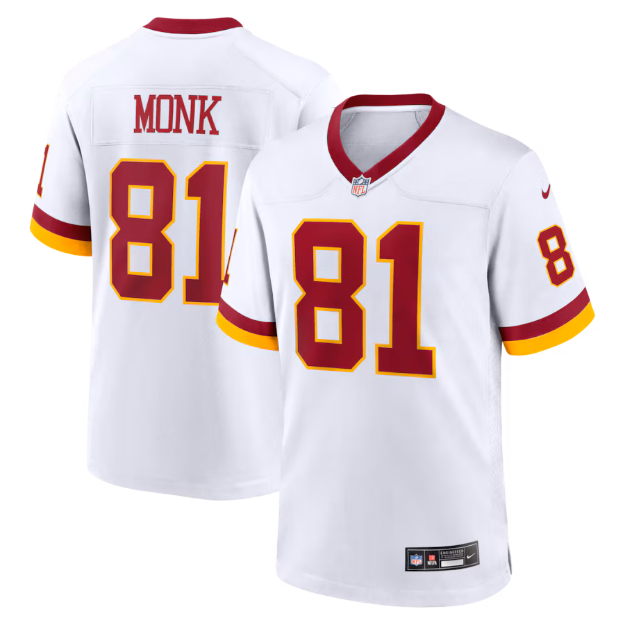 Men's Washington Commanders Art Monk Nike White Alternate 2 Super Bowl Era Game Jersey - Jersey