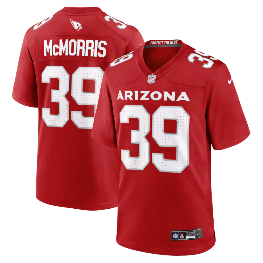Men's Arizona Cardinals Patrick McMorris Nike Cardinal Team Game Jersey - Jersey