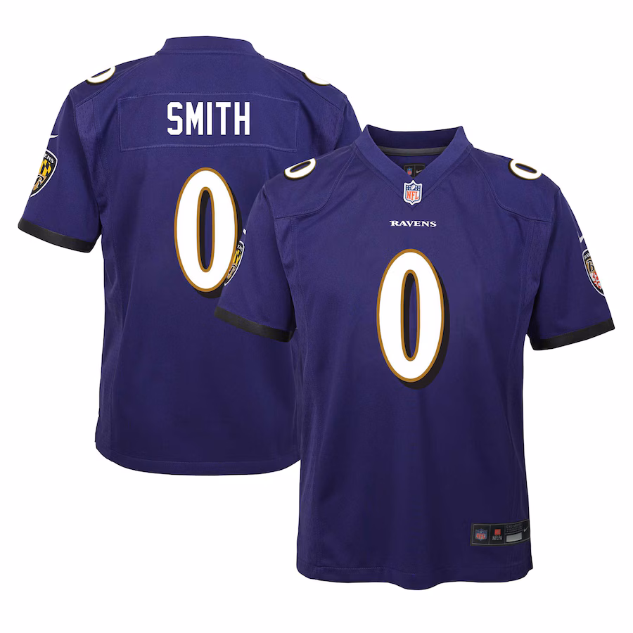Youth Baltimore Ravens Roquan Smith Nike Purple Game Jersey - Jersey