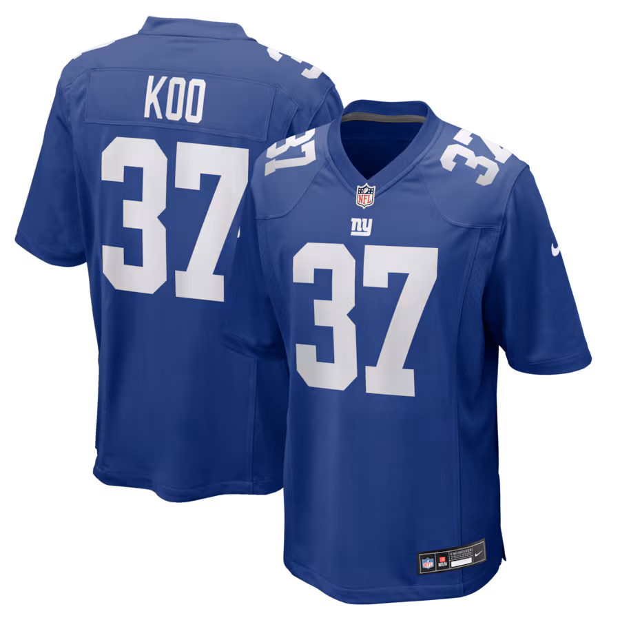 Men's New York Giants Younghoe Koo Nike Royal Team Game Jersey - Jersey