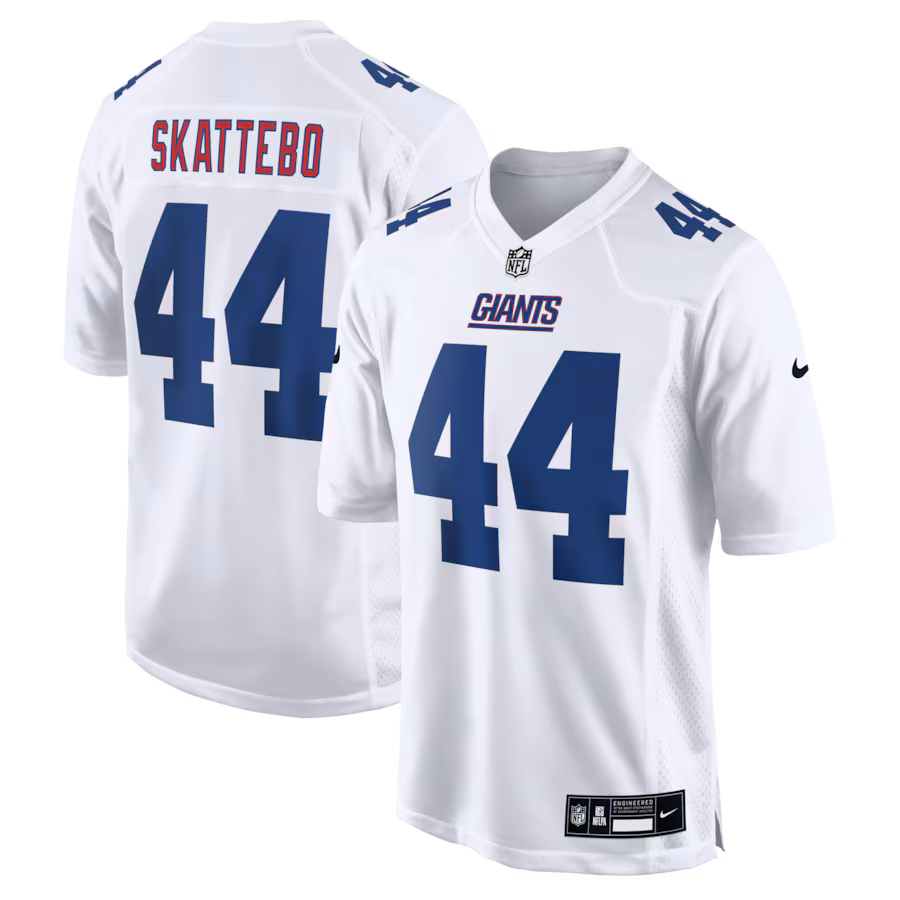 Men's New York Giants Cam Skattebo Nike White Fashion Game Jersey - Jersey