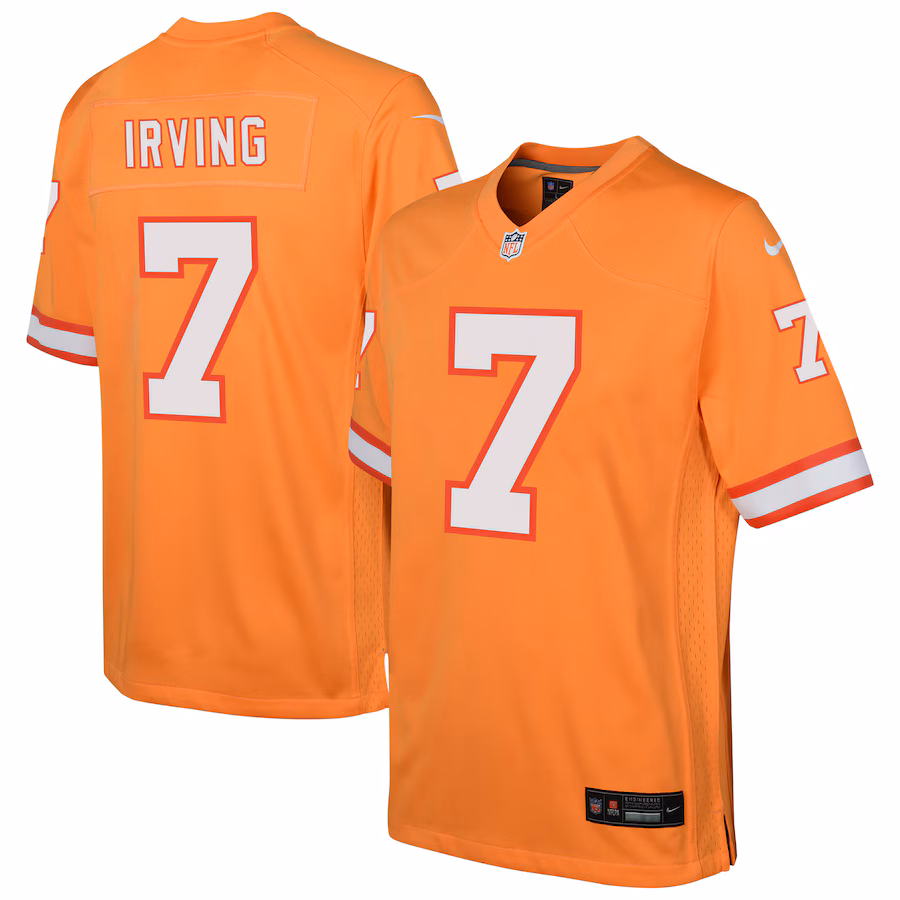 Youth Tampa Bay Buccaneers Bucky Irving Nike Orange Alternate Game Jersey - Jersey