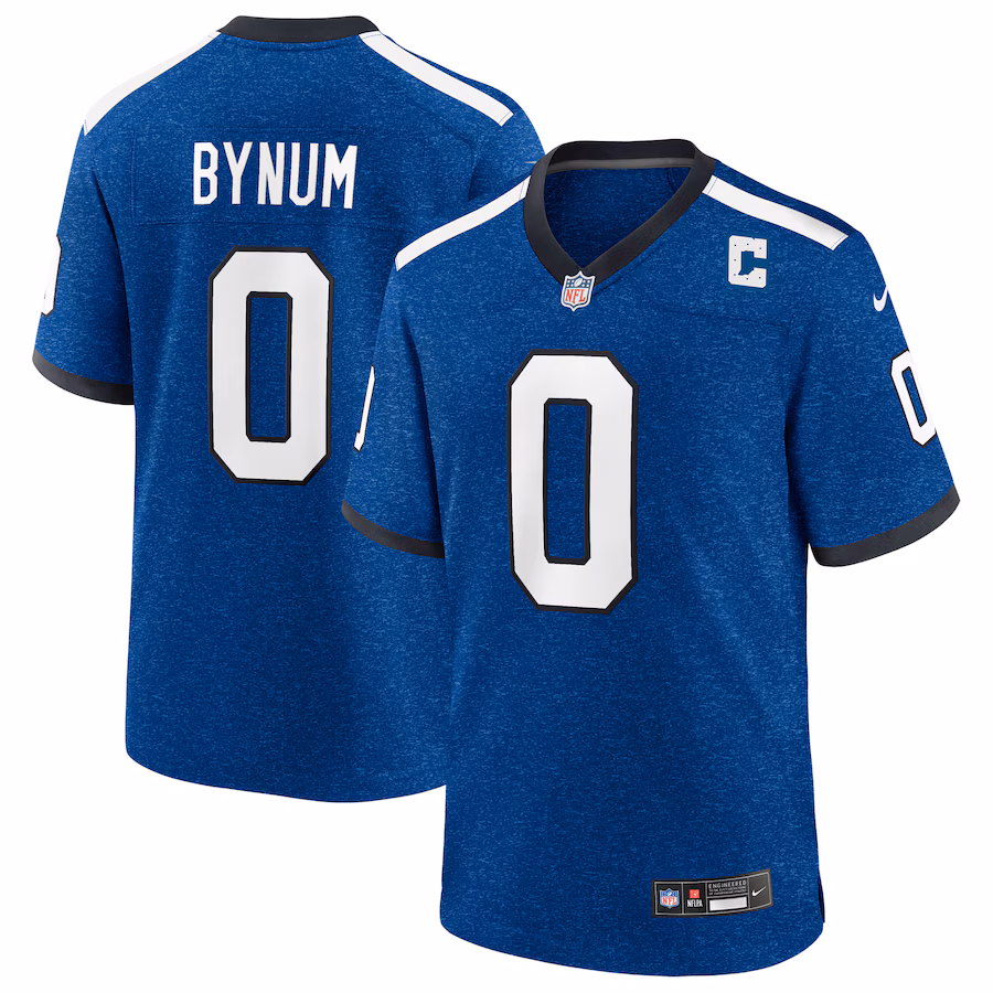 Men's Indianapolis Colts Camryn Bynum Nike Heather Royal Alternate 2 Indiana Nights Game Jersey - Jersey