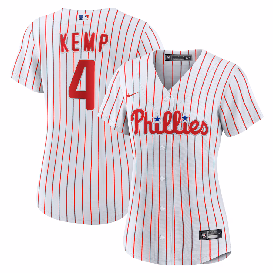 Women's Philadelphia Phillies Otto Kemp Nike White Home Replica Jersey - Jersey