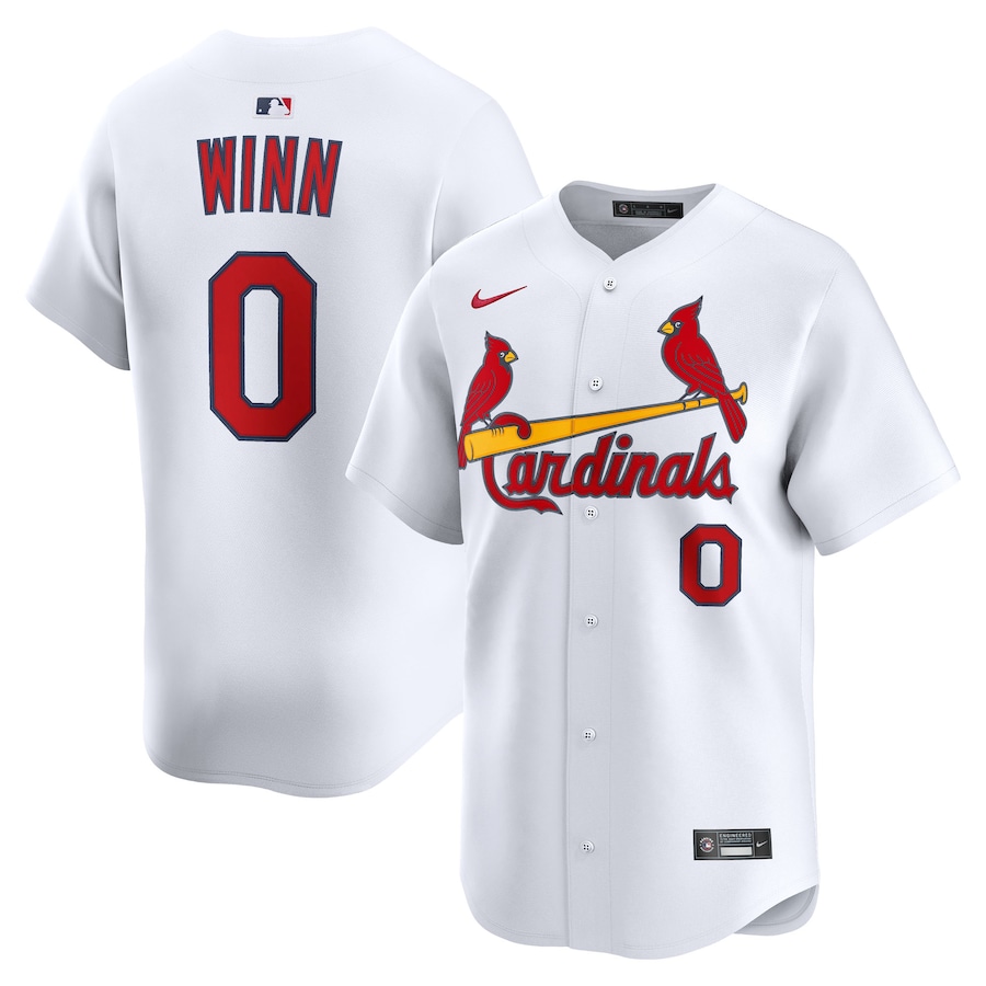 Men's St. Louis Cardinals Masyn Winn Nike White Home Limited Jersey - Jersey