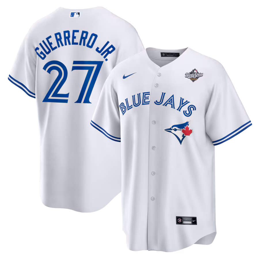 Men's Toronto Blue Jays Vladimir Guerrero Jr. Nike White 2025 World Series Replica Jersey - Jersey
