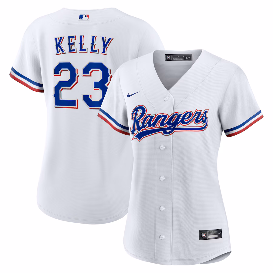 Women's Texas Rangers Merrill Kelly Nike White Home Replica Jersey - Jersey