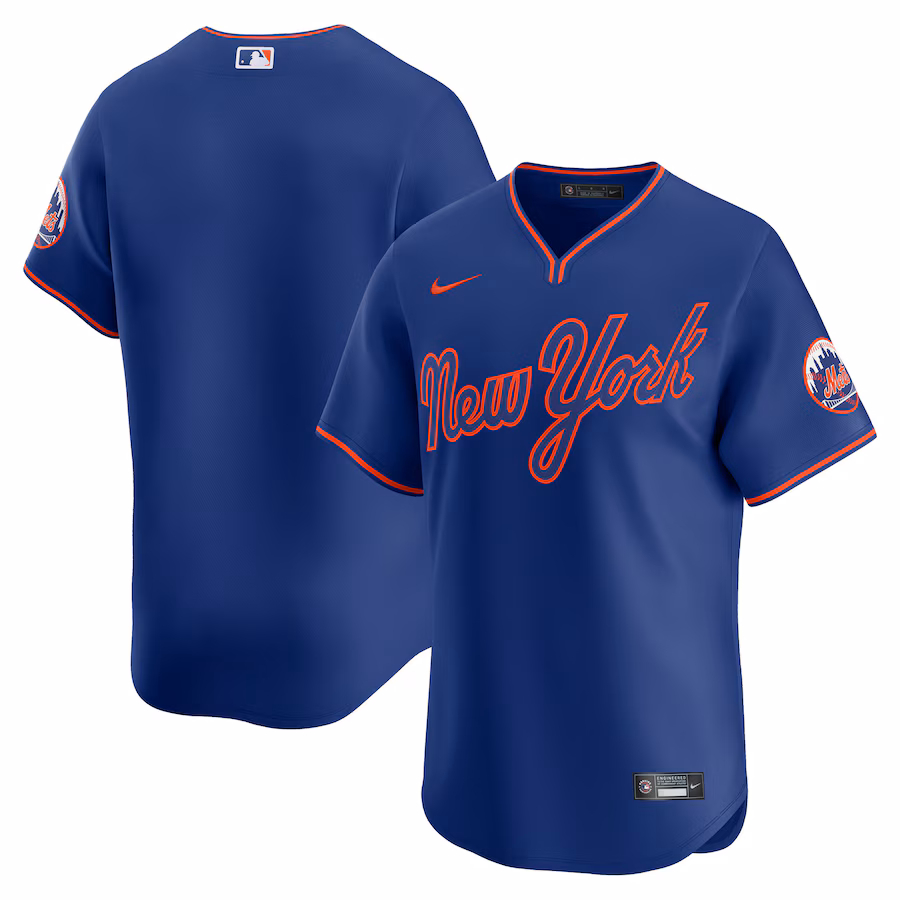 Men's New York Mets Nike Rush Blue Alternate Limited Jersey - Jersey
